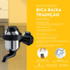 Torneira Eletrica Sintex Cromado e Preto Bica Baixa 220v 4400w - PAREDE - Image 2