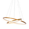 Lustre Pendente Taschibra Montreal 35w Ouro Fosco