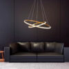 Lustre Pendente Taschibra Montreal 35w Ouro Fosco - Image 2