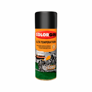 TINTA SPRAY ALTA TEMP. PRETO 250G COLORGIN
