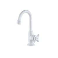 Torneira para Lavatório Lorenzetti F34 PVC Branco ¼ de Volta — Ref. 1195